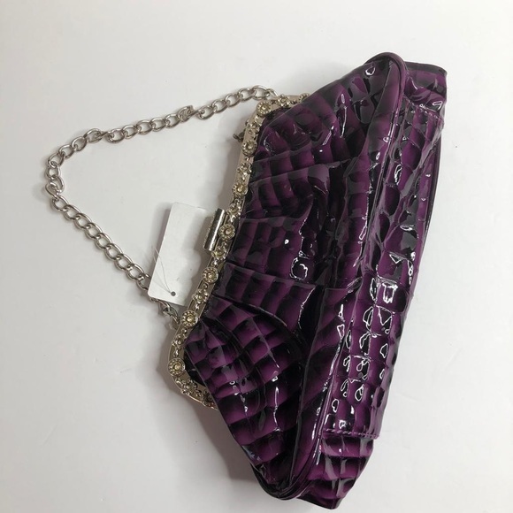 New Clutch Handbag Purple - Picture 2 of 7